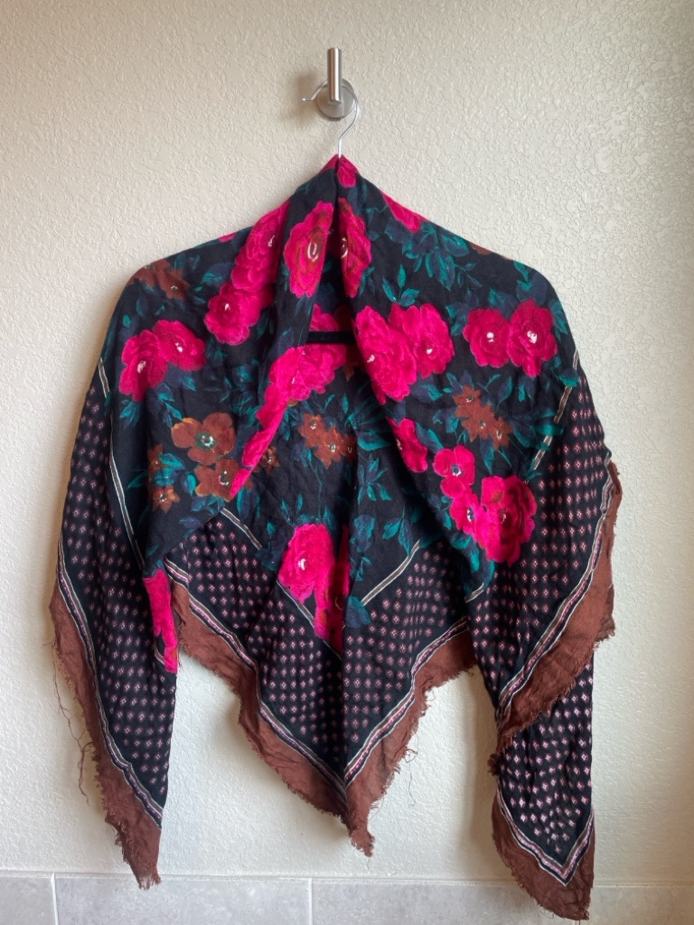 Large Floral Scarf